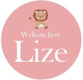 Geboortesticker met eenmooie leeuw type Lize