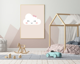 Poster met een schattig wolkje - poster babykamer of kinderkamer