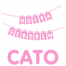 Geboortesticker slinger  type Cato