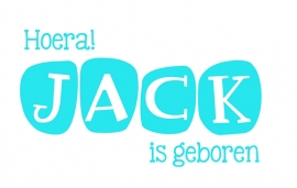 Geboortesticker type Jack