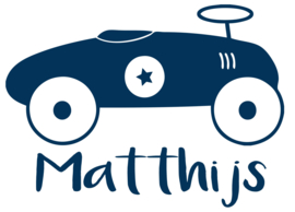 Geboortesticker loopwagen type matthijs