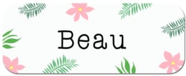 Naamstickers voor een meisje type Beau