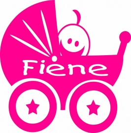 Geboortesticker kinderwagen type Fiene