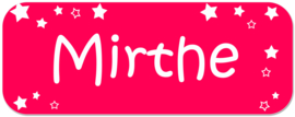 Naamstickers met sterretjes type Mirthe