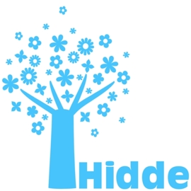 Geboortesticker Boom type Hidde