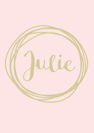 Geboortebord meisje- Geboortebord raam met leuke cirkels type Julie
