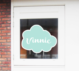 Geboortesticker mint met schattig wolkje type Vinnie