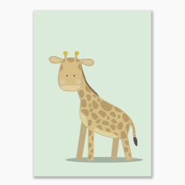 Poster met een giraf - poster babykamer of kinderkamer