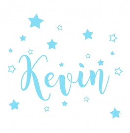 Geboortesticker sterren type Kevin