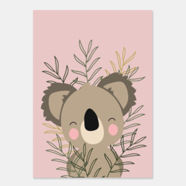 Poster met leuke koala - poster babykamer of kinderkamer