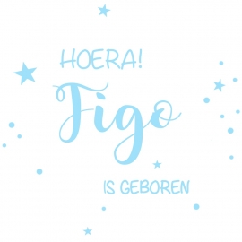 Geboortesticker sterren type Figo