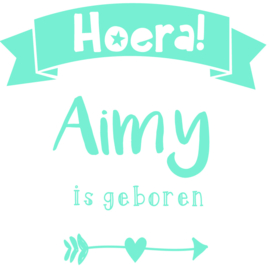 Geboortesticker meisje  type Aimy