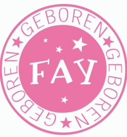 Geboortesticker type Fay