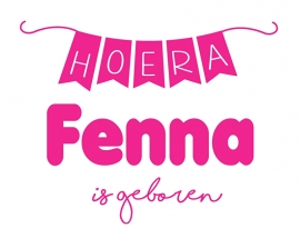 Geboortesticker type Fenna