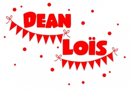 Geboortesticker type Dean en Loïs