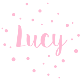 Geboortesticker met stippen type Lucy