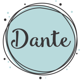 Geboortesticker full colour en stippen type Dante