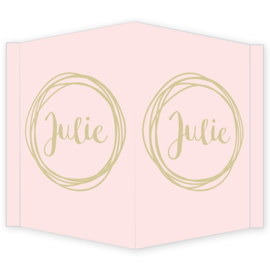 Geboortebord - Geboortebord raam met leuke cirkels type Julie
