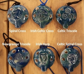 Songstone Ocarina - Celtic Spirals - 4 holes