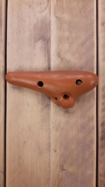 Schwarz ocarina, 18cm, ceramic 10-hole brown (C)
