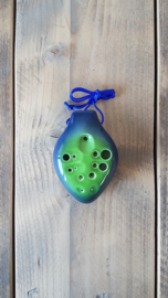 STL Pendant Double Ocarina - Multi Chamber - Tenor C - Ceramic