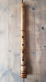 Bamboo Shakuhachi + Bag + Playing instructions - 1.8 Shaku (Key of D) - Traditional Japanese Flute - High Quality