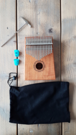 Houten Kalimba met 17 tonen - Afrikaans muziekinstrument voor jong en oud - DuimPiano