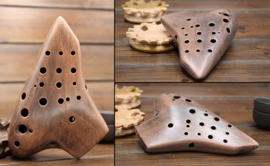 Triple Ocarina - 3 Chambers - Ceramic - 20 Holes