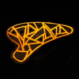 STL Glow in the Dark Ocarina - Tenor C - 12 holes - Ceramic