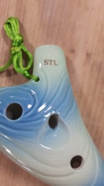 STL Element Water Ocarina -Tenor C - 12 holes - Ceramic