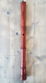 Shakuhachi (D) - Rosewood + Bag + Playing instructions - 1.8 Shaku - Traditional Japanese Flute