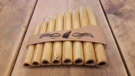 Schwarz bamboe panfluit - 8 pijpjes - C tot C