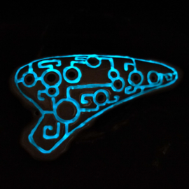 STL Glow in the Dark Ocarina - Tenor C - 12 gaten - Keramiek