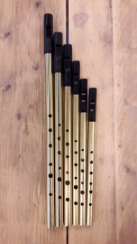 Tony Dixon Trad Brass tunable tin whistle (Bb)