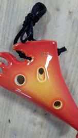 STL Element Fire Ocarina - Alto G - 12 holes - Ceramic