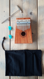 Houten Kalimba met 10 tonen - Afrikaans muziekinstrument voor jong en oud - DuimPiano