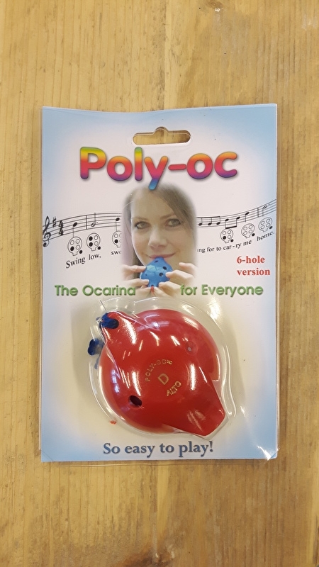 Poly-Oc Ocarina - 6 holes (Blue / Red)