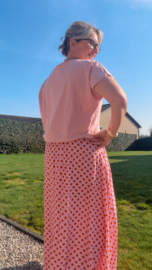 Anja oud roze korte mouw