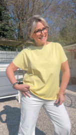 Anja geel korte mouw