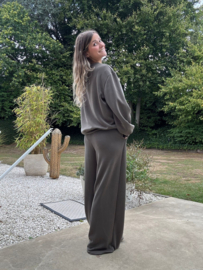 Evi broek kaki (huispakken stof)