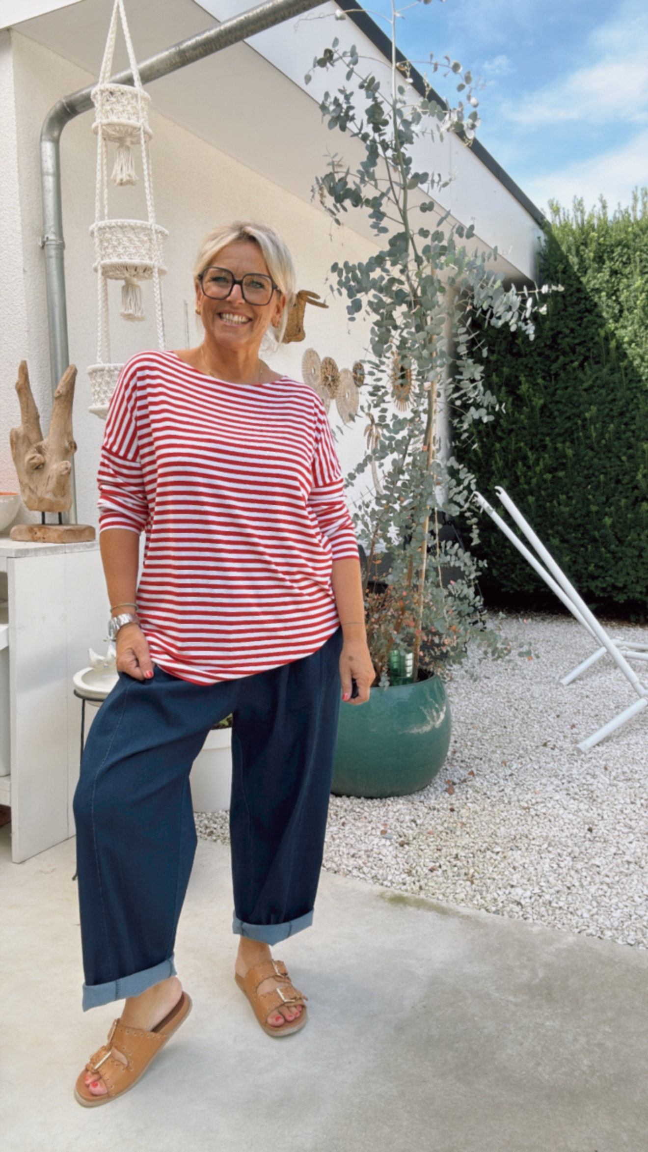 Anja rood/wit