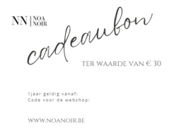 Cadeaubon 30 EURO