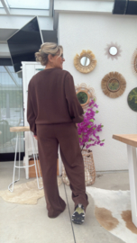 Evi broek bruin (huispakken stof)