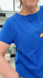 Anja cobaltblauw korte mouw