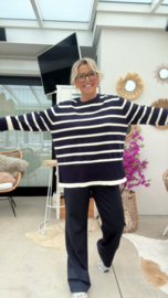 Lynn blauw/ecru