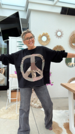 Peace zwart