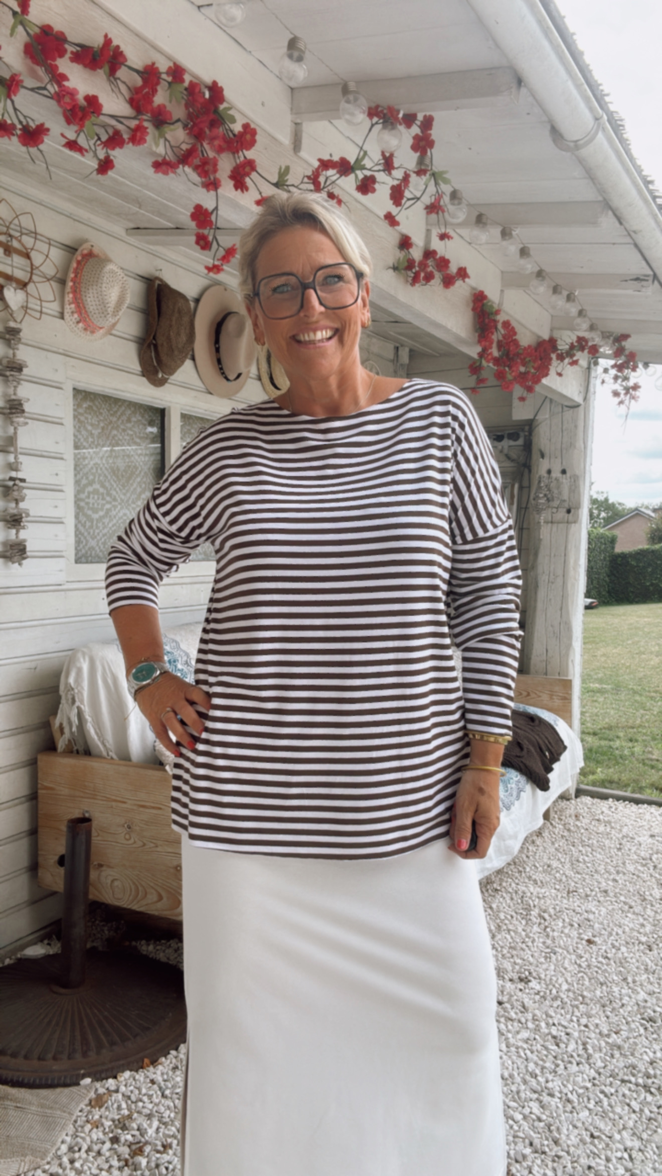 Anja bruin/wit