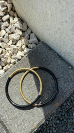 Gold/black bangle