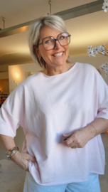 Mona roze korte mouw