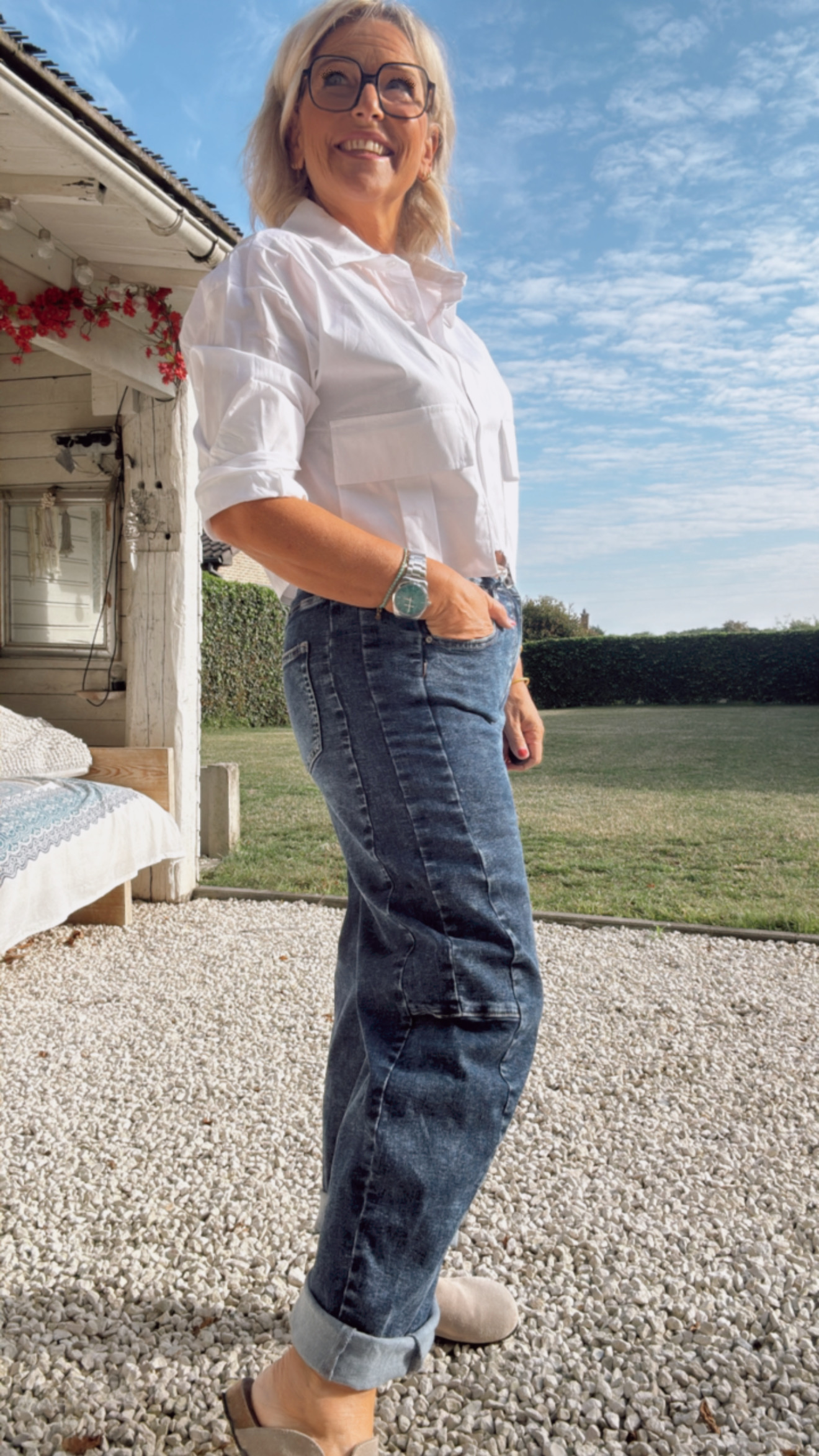 Nina blauw barrel